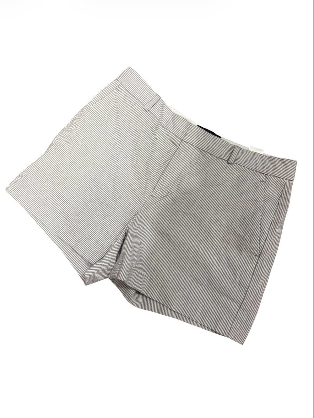 Banana Republic Seersucker Stripe Shorts - White/Gray